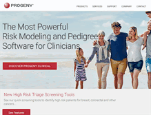 Tablet Screenshot of progenygenetics.com